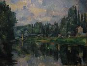 Paul Cezanne Bridge at Cereteil oil painting on canvas